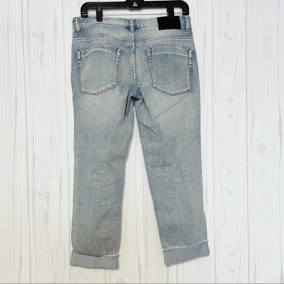 One by One Teaspoon Awesome Baggies Distressed Cuffed Jeans Size 27 - Picture 4 of 9
